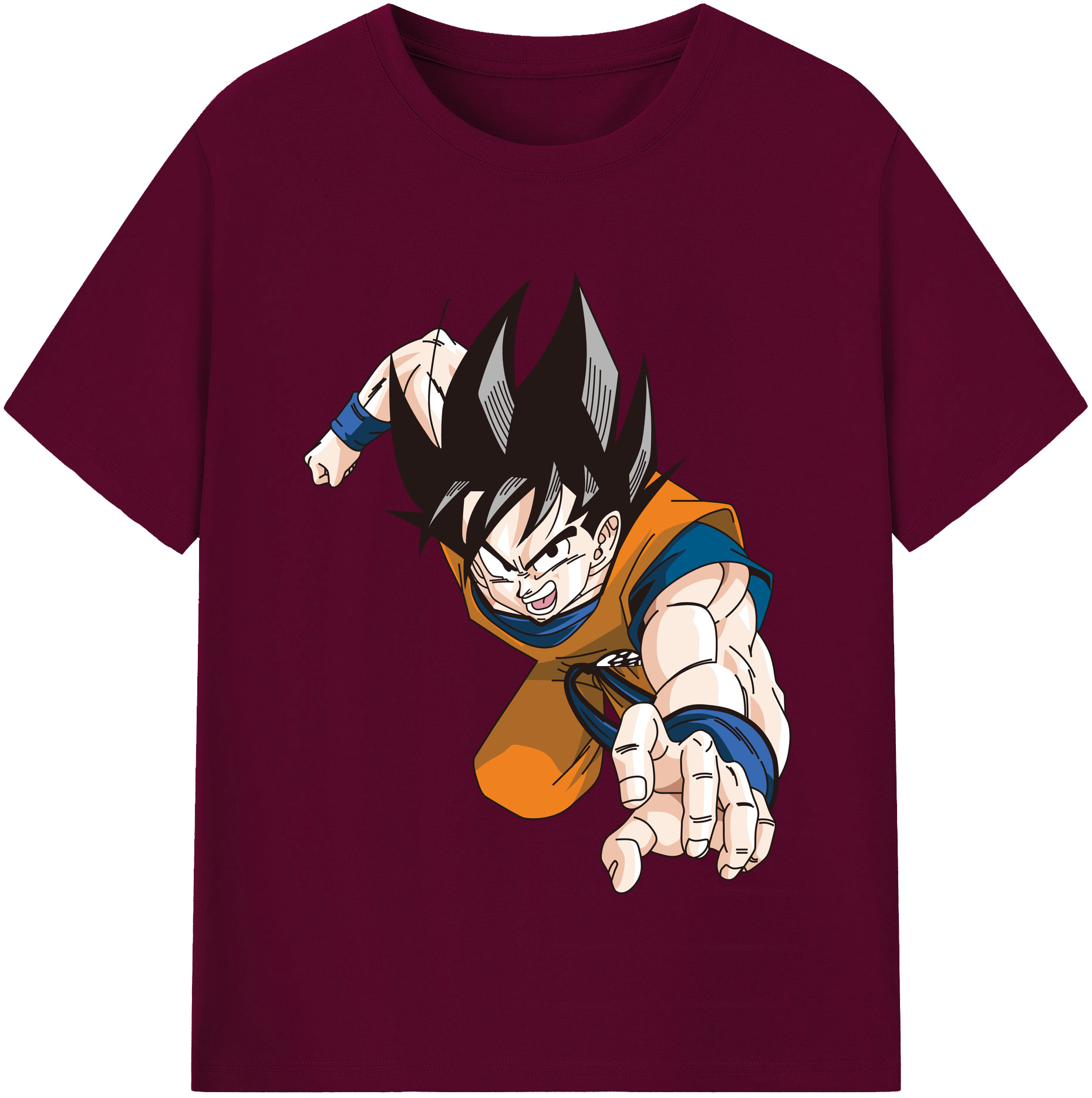 （画像用） ドラゴンボール 孫悟空（そん ごくう）Son Goku カカロット DRAGON BALL Kakarotto レディースカジュアルプリントTシャツ（綿100％）